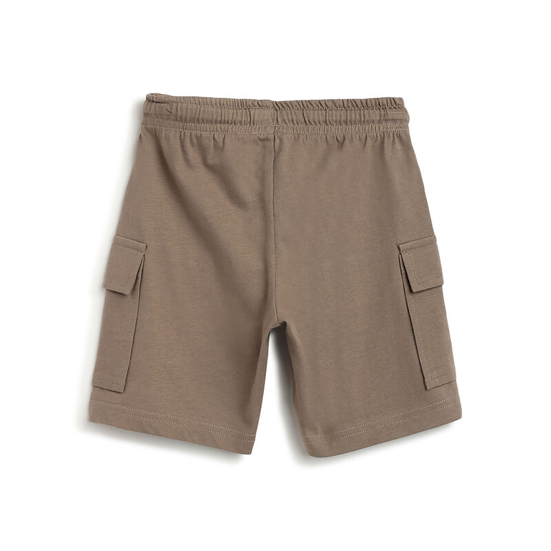 Boys Dark Natural Solid Shorts image number 1